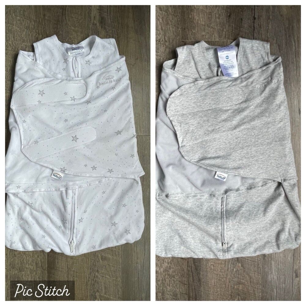 HALO Baby Swaddles Lot 2 Newborn 0-3 Months